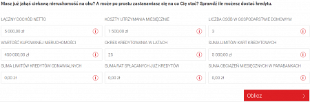 Kalkulator zdolności kredytowej