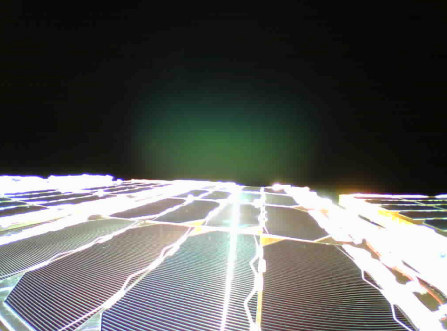 Zdjęcie z kamery inżynieryjnej satelity Mikroglob