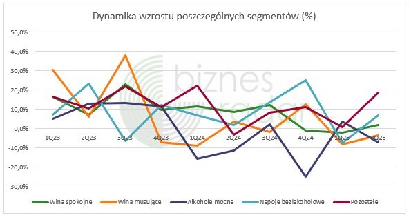 Ambra: dynamika przychodów w poszczególnych segmentach