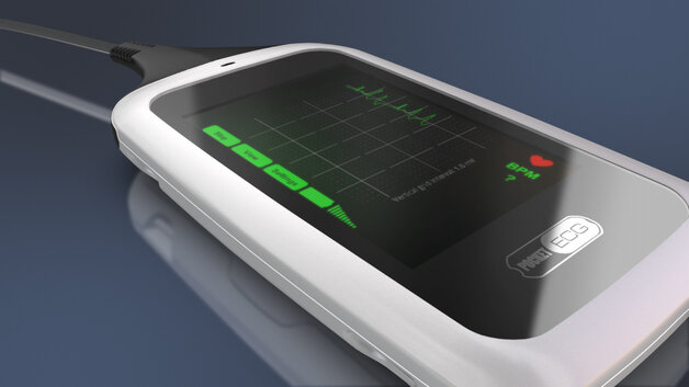 Flagowy produkt spółki PocketECG służący do zdalnego monitorowania zaburzeń pracy serca